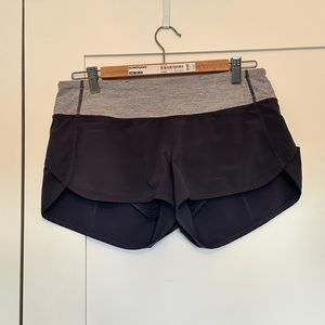 Lululemon Grey Sz6 6” Lined Shorts